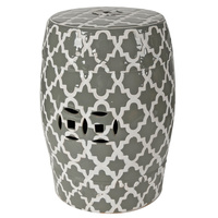 Istanbul Grey Decorator Stool
