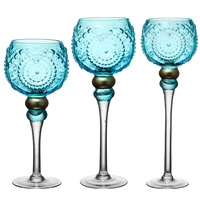 Aqua Candle Holders