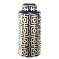 Square Temple Jar