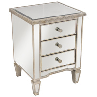 Felicity ribbed 3 Drawer Bedside
