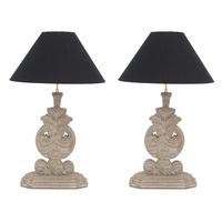Buxus Pair of Lamps