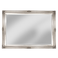 Fleur De Lys Silver Mirror Med