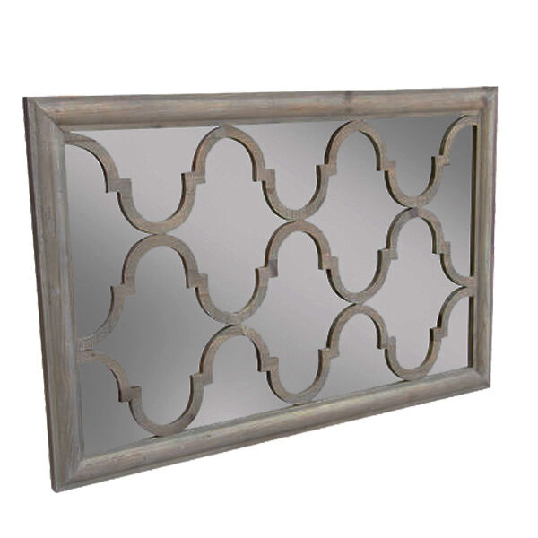 Trellis Mirror reclaimed timber natural wood look