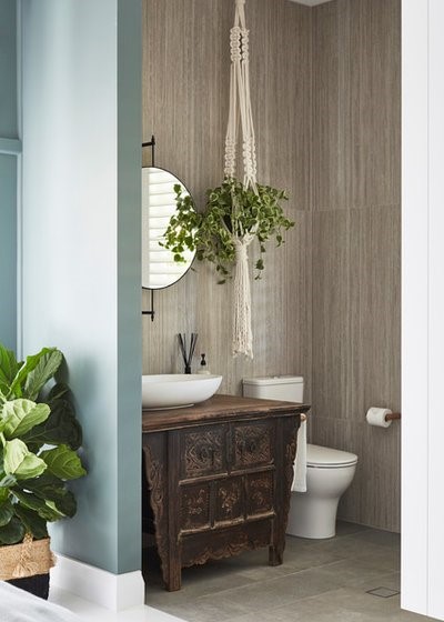 Tropical Bathroom by The Designory