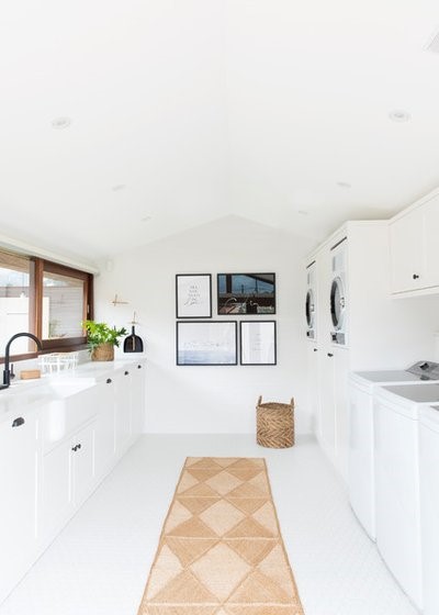 Contemporary Laundry Room by Donna Guyler Design