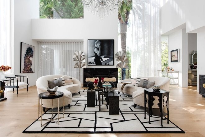 Contemporary Living Room by Alexander Pollock Interiors