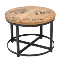 ROUND TIMBER COFFEE TABLE