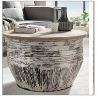 WHITE WASH COFFEE TABLE