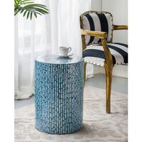 turquoise shell stool