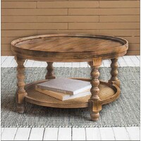 ROUND PEDESTAL COFFEE TABLE