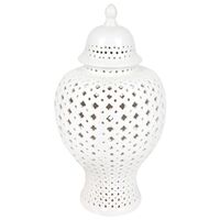 Minx Temple Jar - Large White