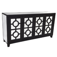 Stockton Mirrored Buffet - Black
