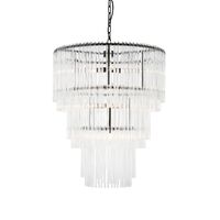Zara Pendant - 3 Tier Black