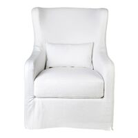 Riviera Slip Cover Occasional Chair - White