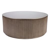 Nomad Round Coffee Table - Antique Gold