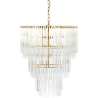 Zara Pendant - 3 Tier Brass