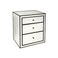 Brentwood Mirrored Bedside Table - Large