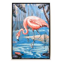 Flirty Flamingo Enhanced Canvas Print