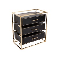 Vogue Bedside Table - Large Gold