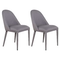 Dante Panelled Dining Chair - Charcoal