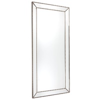 Zeta Floor Mirror - Antique Silver