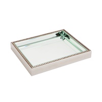 Zeta Mirror Tray - Small Antique Silver
