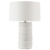 Matisse Table Lamp - White w White shade