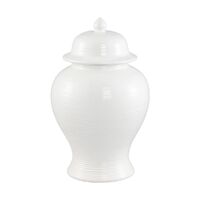 Salvador Temple Jar - Small White