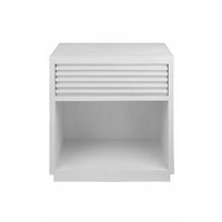 Bahama Oak Bedside Table - White