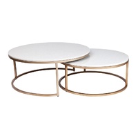 Chloe Nesting Coffee Table - Antique Gold