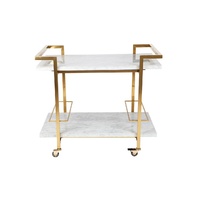 Franklin Drinks Trolley - White/Gold