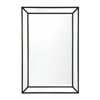 Zeta Wall Mirror - Medium Black
