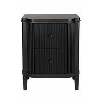 Arielle Bedside Table - Black