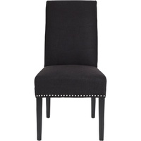 Bentley Dining Chair - Black Linen