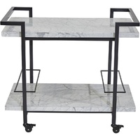 Franklin Drinks Trolley - White/Black