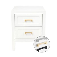 Soloman Bedside Table - Small White