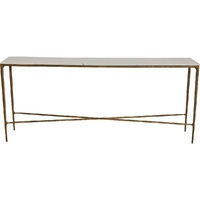 Heston Marble Console Table - Large Brass