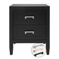 Soloman Bedside Table - Small Black