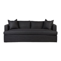 Birkshire 3 Seater Slip Cover Sofa - Charcoal Linen