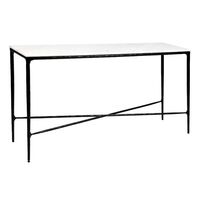 Heston Marble Console Table - Medium Black