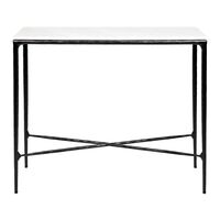 Heston Marble Console Table - Small Black