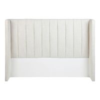 Central Park Queen Bedhead - Natural Linen