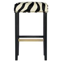 Canyon Black Bar Stool - Zebra