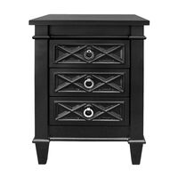 Plantation Bedside Table - Small Black