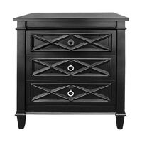 Plantation Bedside Table - Large Black