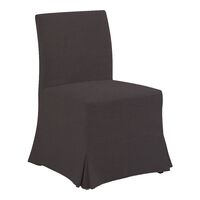 Brighton Slip Cover Dining Chair - Black Linen