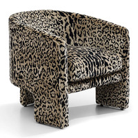 Kylie Occasional Chair - Leopard Chenille