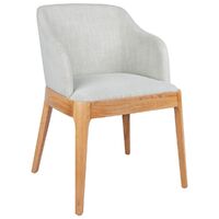 Hayes Natural Dining Chair - Natural Linen