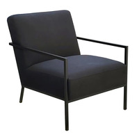 Hemming Occasional Chair - Black Linen