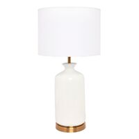 Camille Table Lamp - White Ceramic